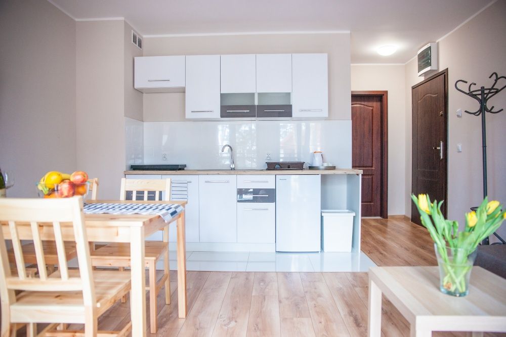 Apartament nad brzegiem jeziora Niegocin.