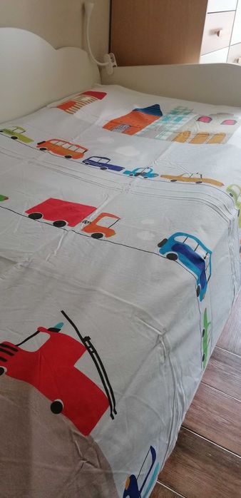 Capa de edredão+fronhas vertbaudet