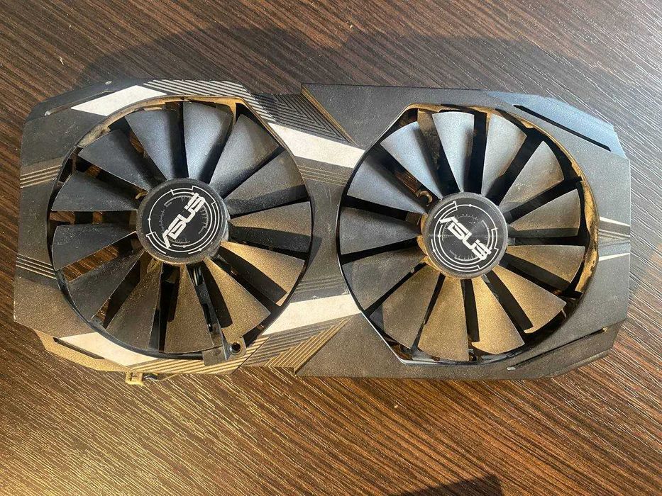 Кожух Відеокарти Asus Dual RX 580 | Вентилятори Gigabyte RX 470/480/570/580 GAMING