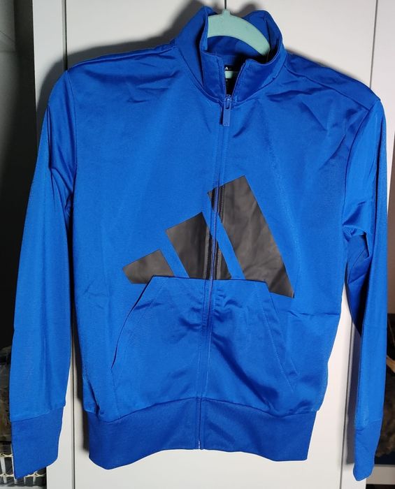 Bluza Adidas niebieska junior 140cm