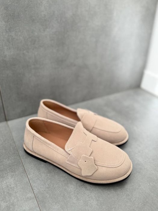 Анатомічні лофери натуральна замша