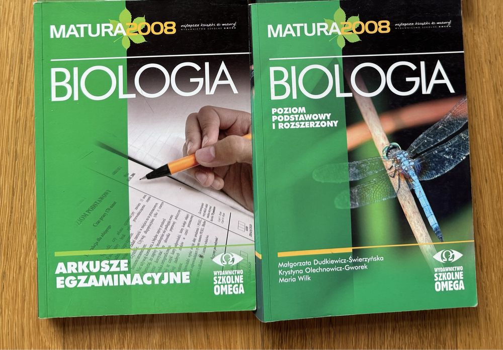Biologia - testy, arkusze, podrecznik. Wydawnictwo Omega. Matura!