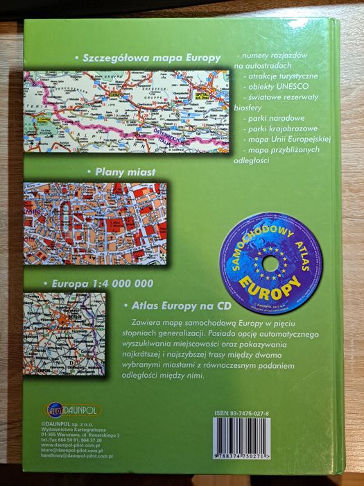 Atlas drogowy Europa 1:800000