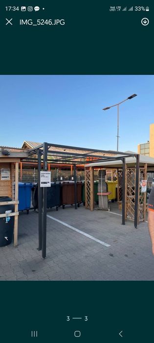 Pawilon ogrodowy rozsuwany, duży