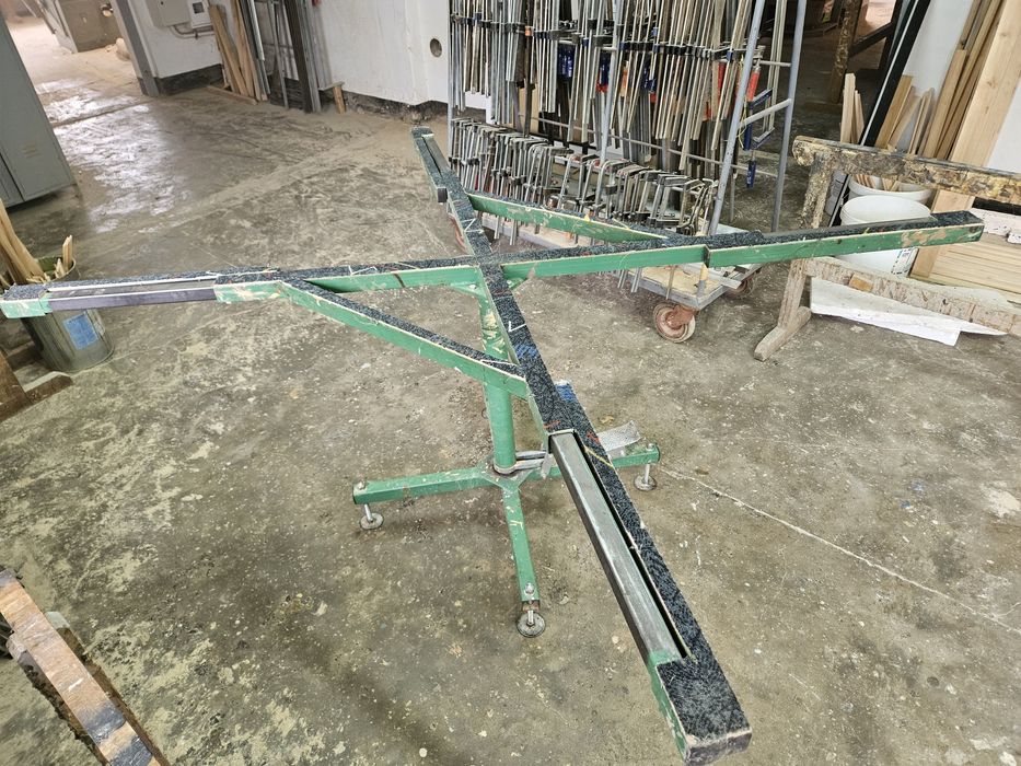 Stół stolarski obotowy do składania okien podnoszony 165x165 260x260