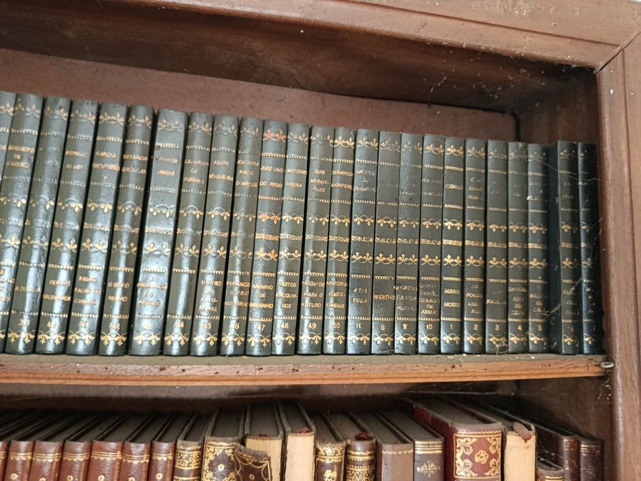 Algumas coleções completas e incompletas de livros com bastantes anos