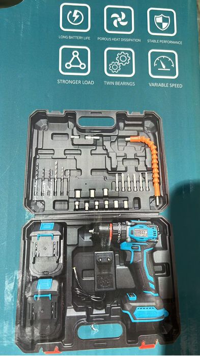 Maquina de furar e aparafusadora cabeça em aço modelo profissional