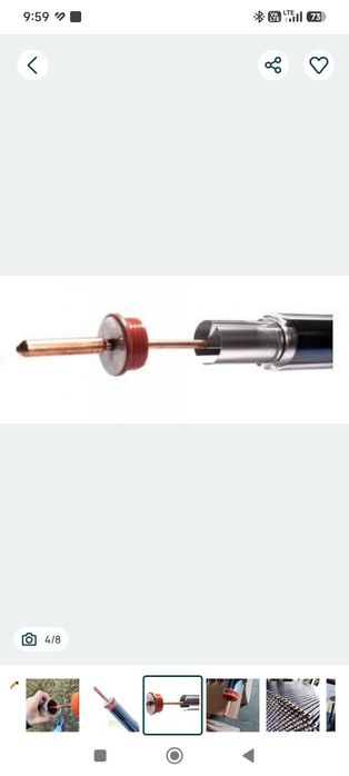 Rury próżniowe heat pipe nowe szklane próżniowe 58x180