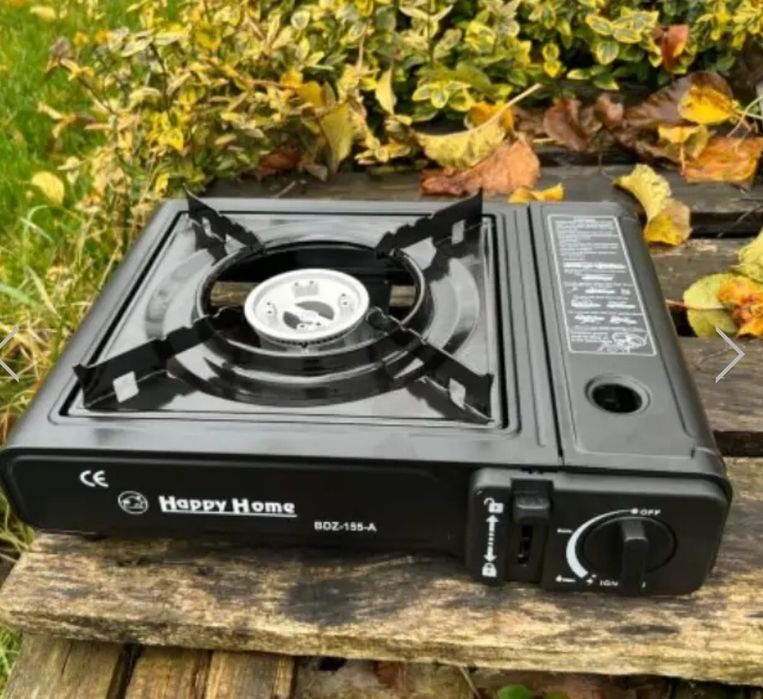 Плитка газовая. В кейсе, портативная плита с пьезоподжигом Happy Home