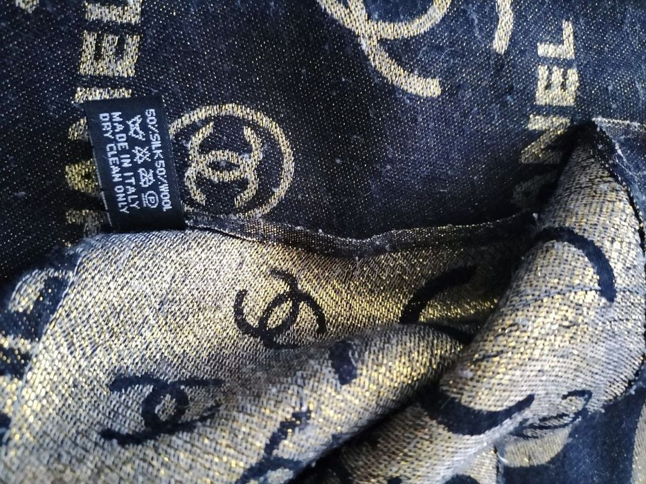 Шарф Chanel шерсть и шелк