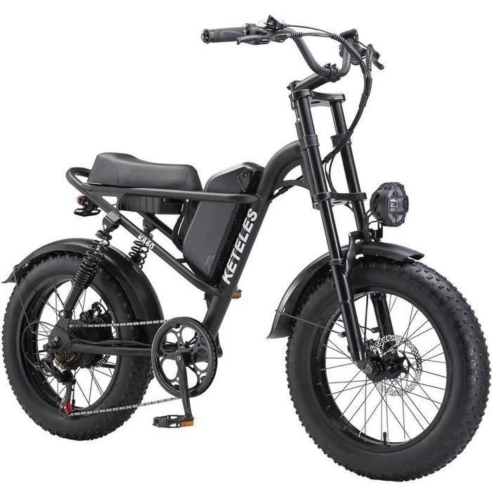 Bicicleta Elétrica Suspensao dupla 1000w 48v Keteles K880