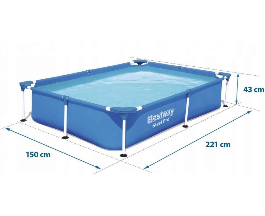 Каркасний басейн Bestway 221-150-43 см (56401)