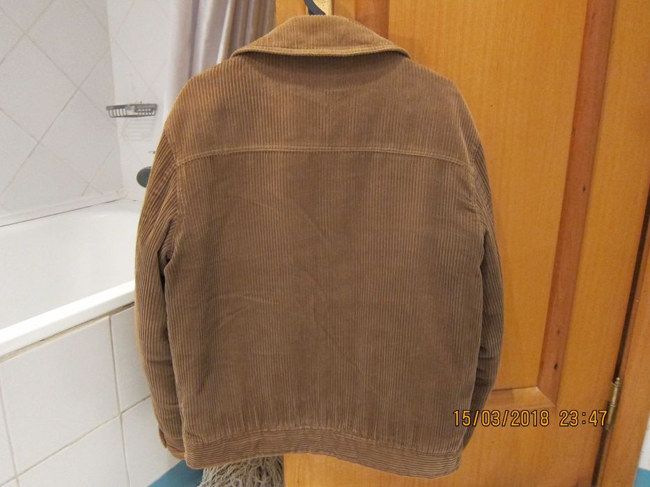 Casaco bombazine castanho