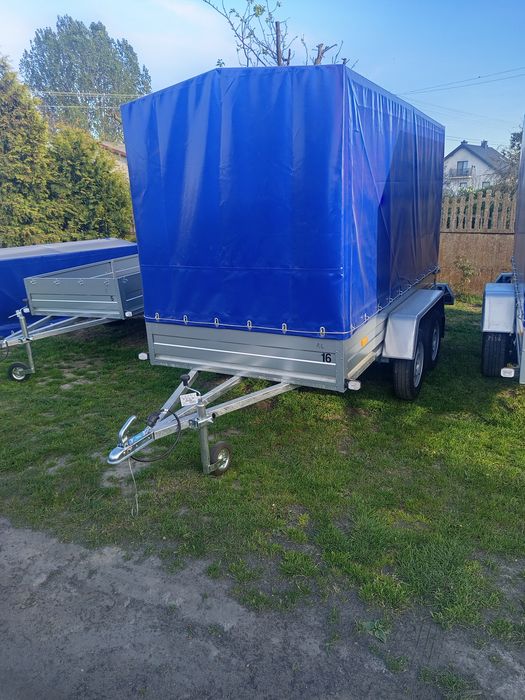 Przyczepa lekka z plandeką lub bez jedno dwu osiowa  Wynajem Wypożyczalnia