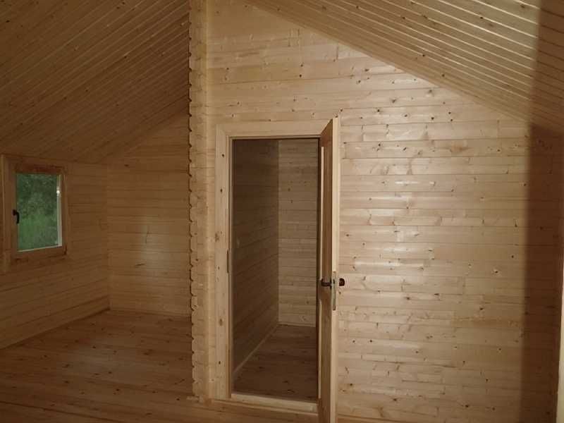 DOMEK JADWIGA Letniskowy 5,2x7,2m BAL 44mm 2 Pokoje PROJEKT NA WYMIAR