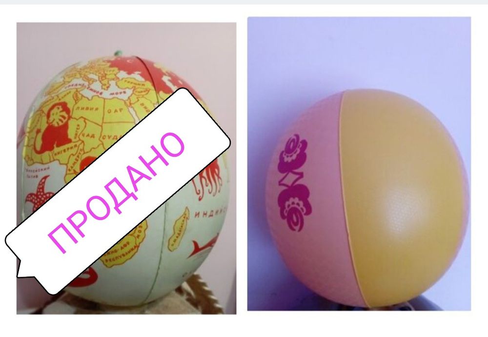 Надувна іграшка м'яч Глобус СССР