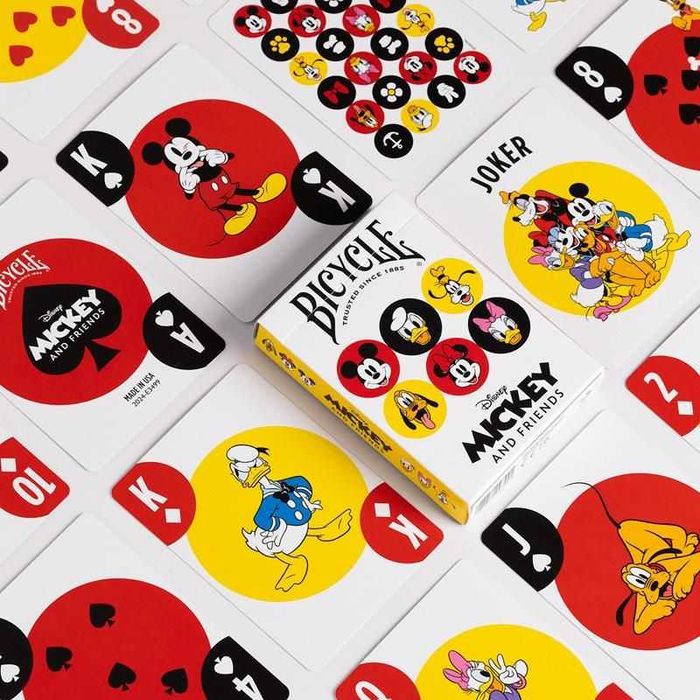 Baralhos de Cartas Bicycle Disney Mickey and Friends e Autobike No. 1