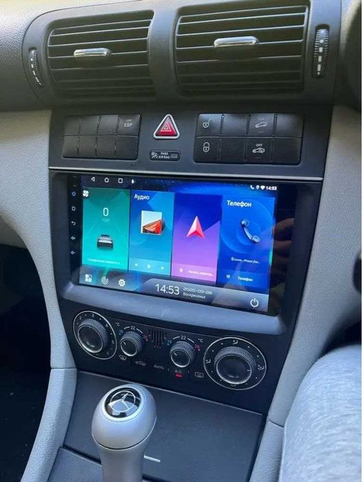 Магнітола Mekede 9"  Mercedes C-class W203 CarPlay GPS WiFi Мерседес