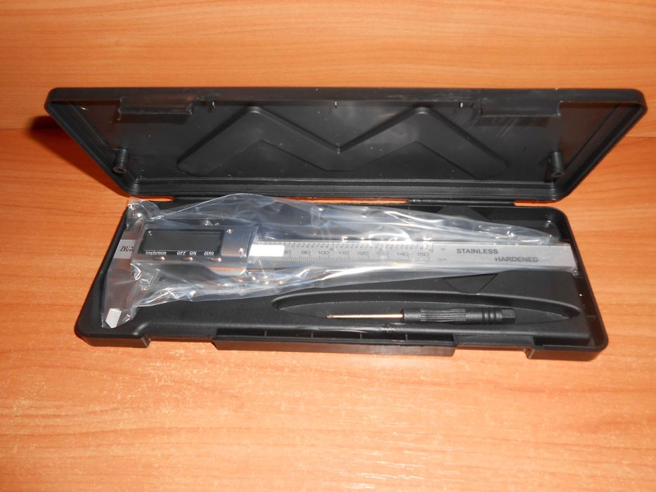 Электронный штангенциркуль 150 мм, нержавеющая сталь, ЖК-экран