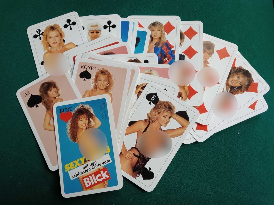 Baralho de cartas com fotos para adultos