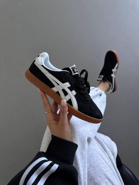 Кросівки Кроссовки ASICS ONITSUKA TIGER Black White Чёрный Белый Чорний Білий Кросовки демісезон