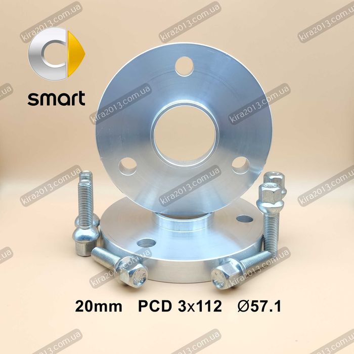 Колесные проставки 20мм Смарт Проставки SMART Fortwo 451 2см с болтами