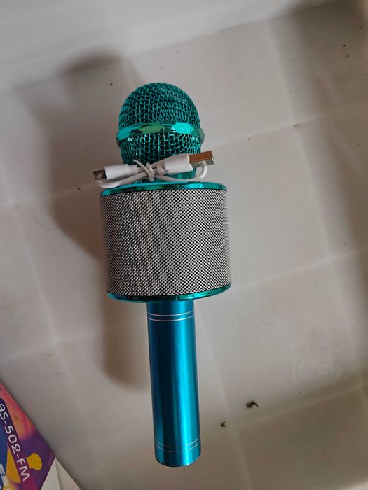 Microfone Bluetooth Sem Fio – Como Novo