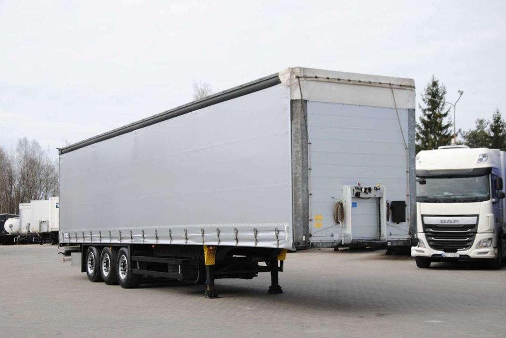 Schmitz Cargobull SCS kurtyna, podnoszona oś  Nowa plandeka, skrzynia zbiorcza, podnoszona oś, nowe hamulce,stan bdb