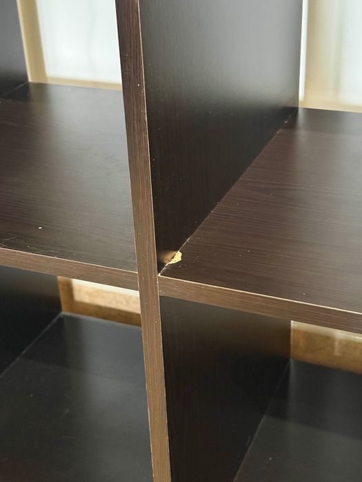 Estante KALLAX Ikea Preto-Castanho