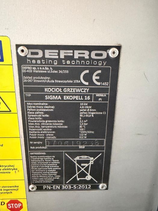 Defro  sigma ekkopell 16 kW