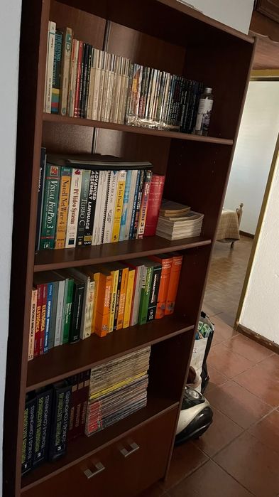 Estante livros madeira