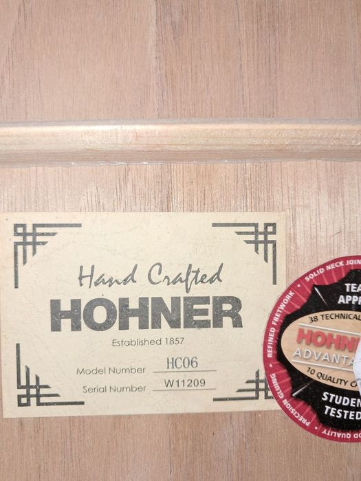 Класична гітара Hohner HC06 (Hand Crafted)