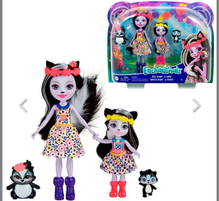 Boneca Doninha Sábia e irmãzinha - Enchantimals