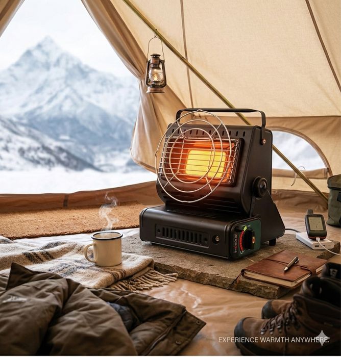 Портативный газовый обогреватель 2 в 1 (плитка + обогрев) — НОВЫЙ