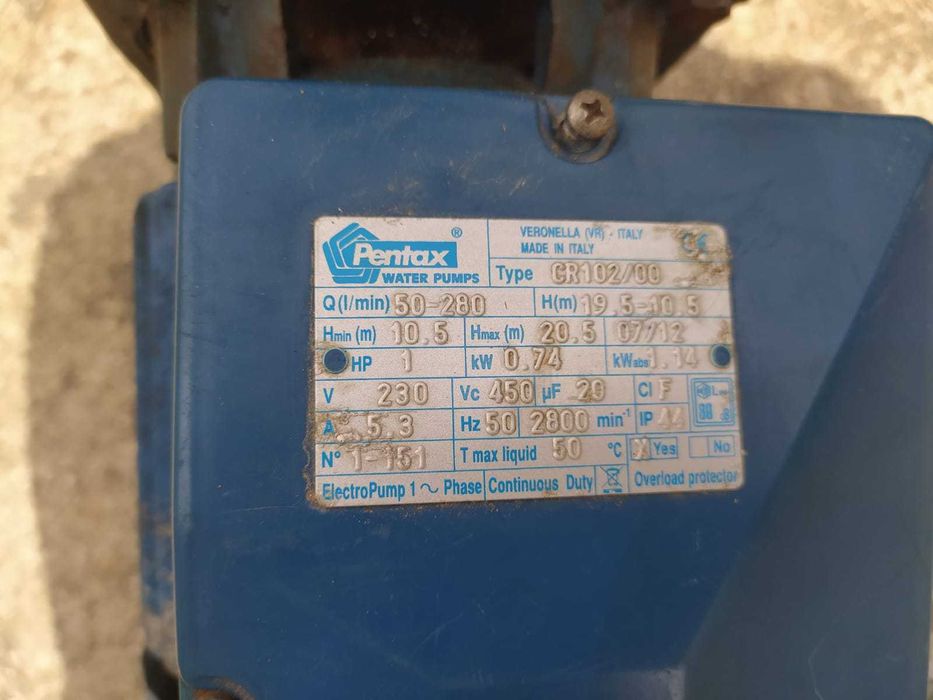 Bomba de água de superfície Pentax