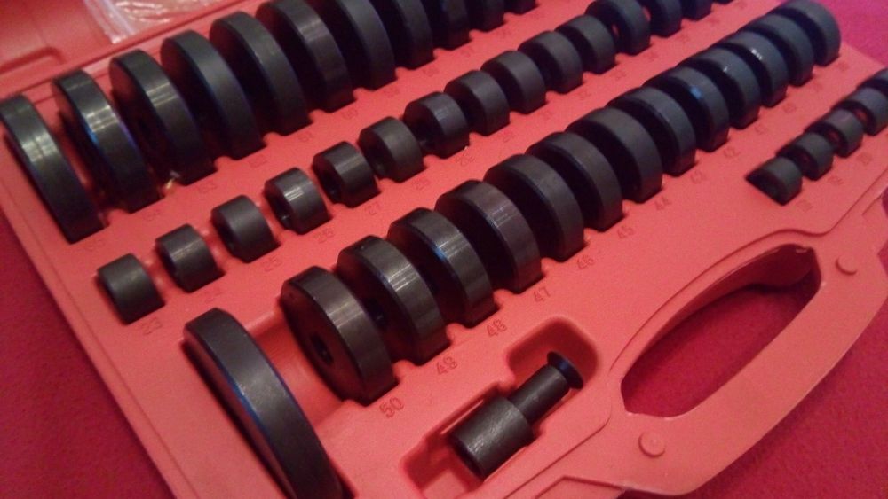 Kit 51 Peças para retirar / colocar rolamentos Bucha De Rolamento