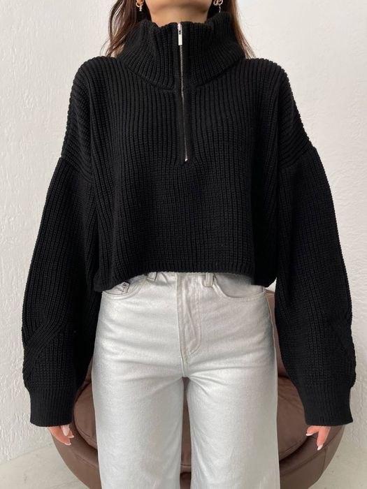 Светр вкорочений вязка