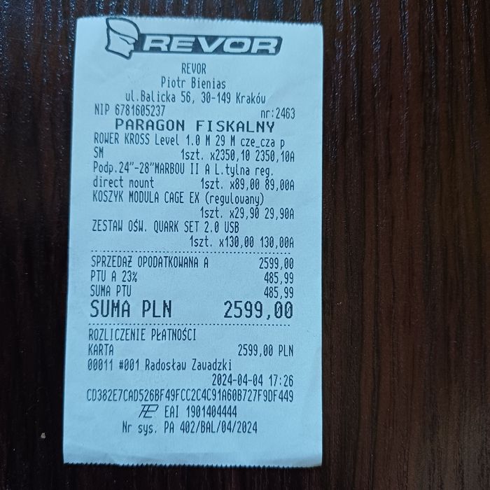 Rower kross level 1.0