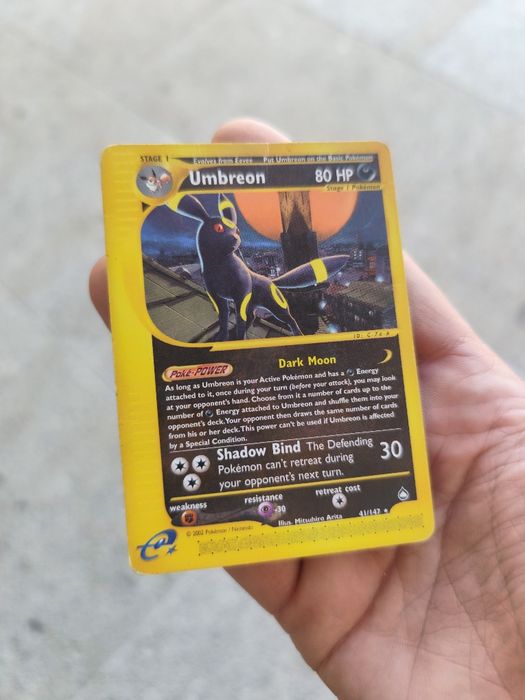Carta Pokémon Umbreon 41/147 Aquapolis (Inglês) Vintage