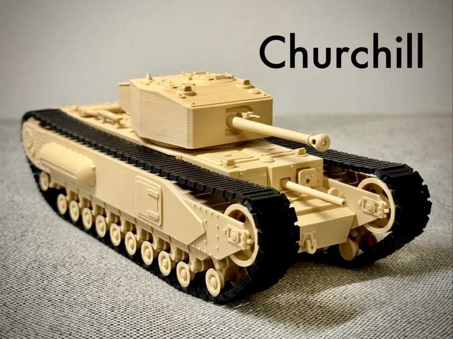 Czołg Churchil druk 3D