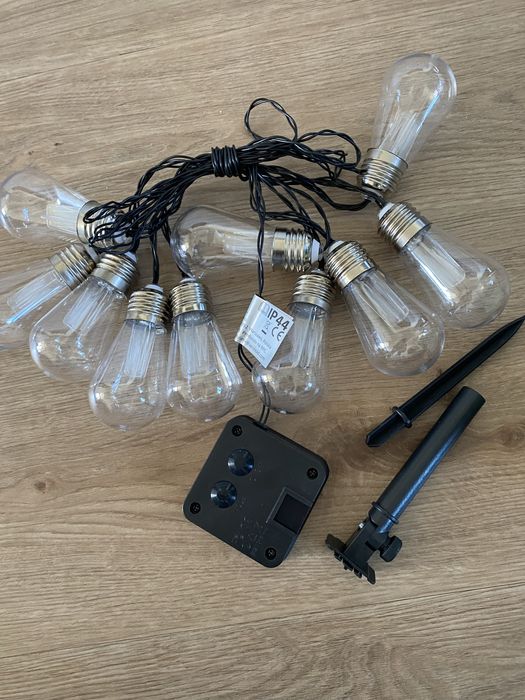 Lancuch solarny led 3.8m 10 lampek gardenic
