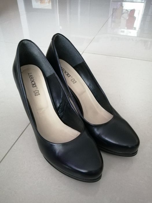 Szpilki skórzane Lasocki 39