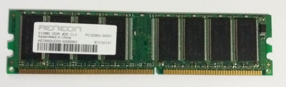 DDR 1 RAM Memory - 256 Mb * 512 Mb * 1 GB64586101500930122