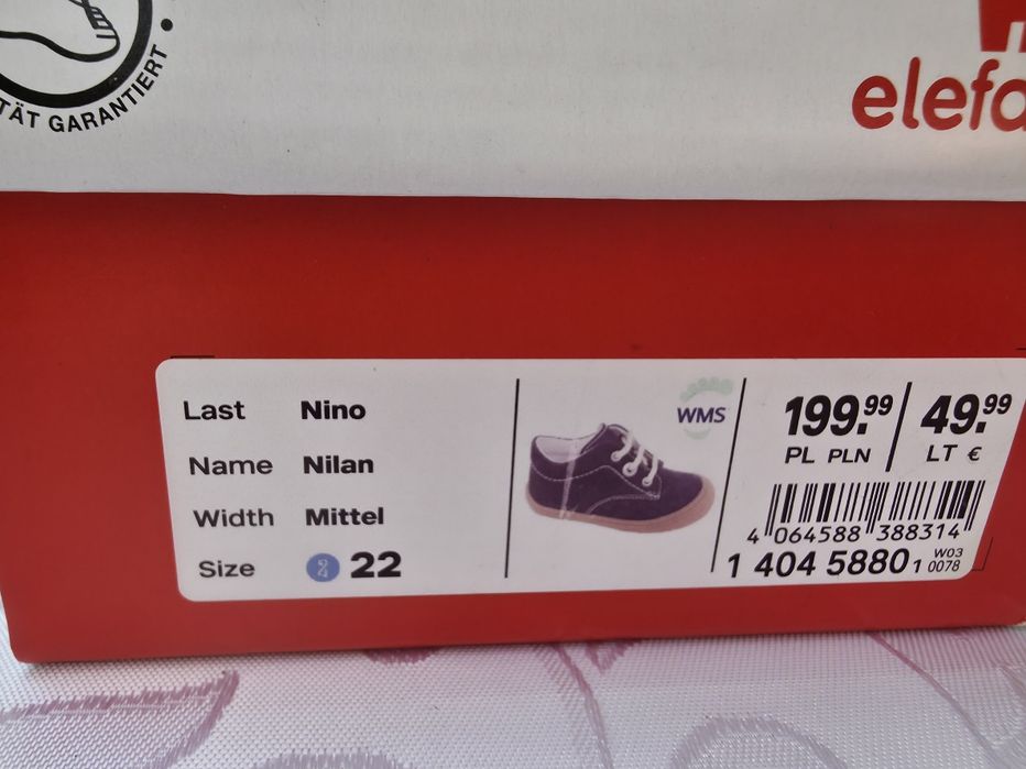 Buty elfanten rozmiar 22 granatowe