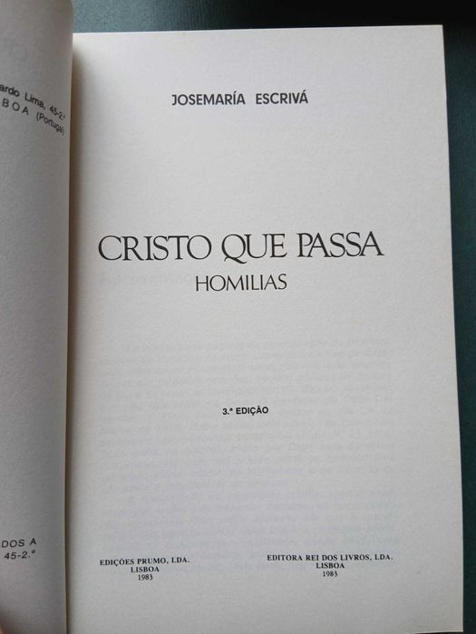 Josemaria Escrivá, Cristo que Passa (Homilias)