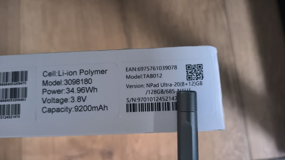 Tablet Npad Ultra 12 cali 8/128 LTE 4G SIM