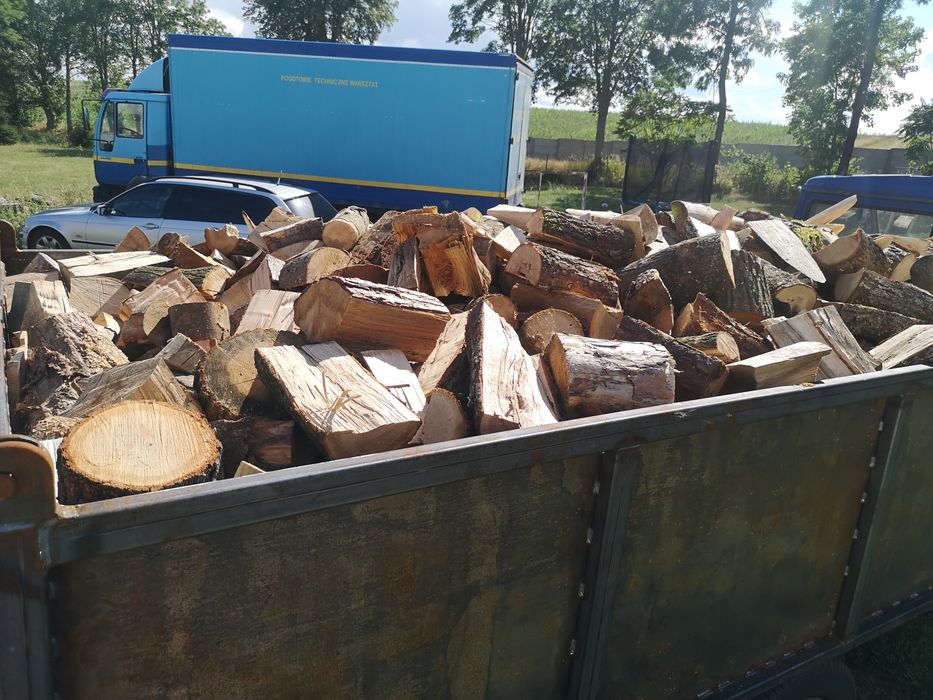 Drewno pełna paka jak na zdieciach dąb buk klon wiaz Olch brzoza sosna