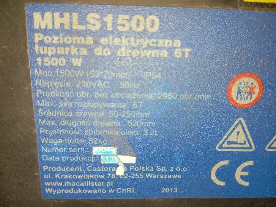 Łuparka do drewna 6t
