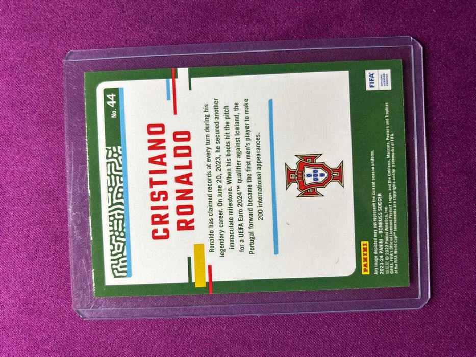 Cristiano Ronaldo card Optic Panini Donruss 2024