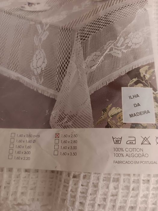 Toalha em renda original ilha da Madeira - Ler descrição